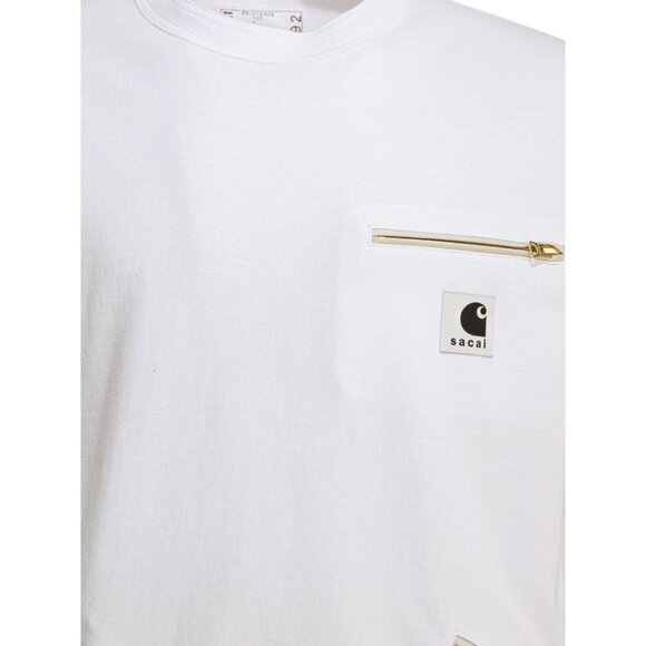 Sacai Carhartt Wip Crewneck T-Shirt Tag Size 4 Men - Picture 3 of 4